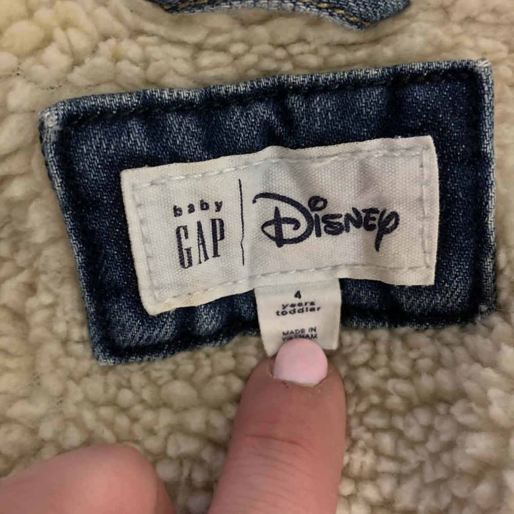 GAP Kids Blue Denim Jacket with Character Design - Picture 5 of 5